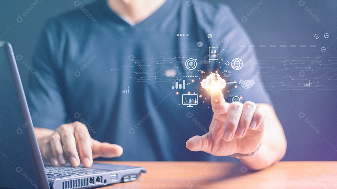 Análise de big data e conceito de inteligência de negócios.