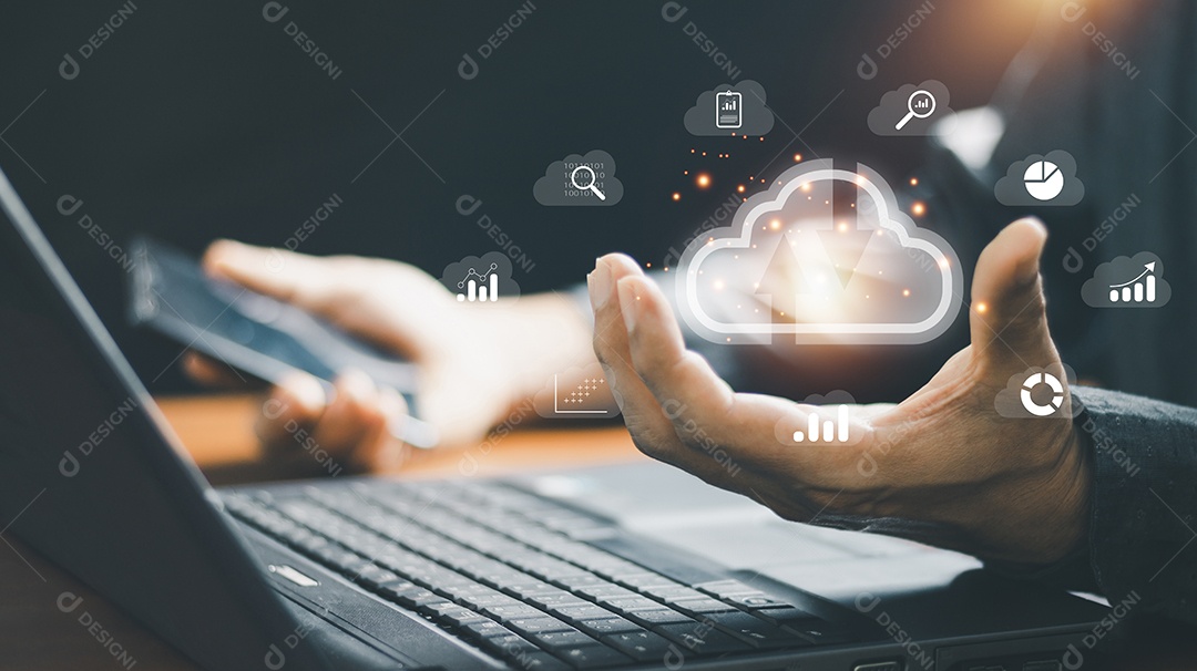 Análise de big data e conceito de inteligência de negócios.