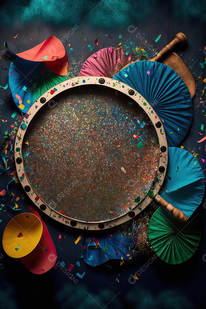 Banner de celebração para festa de carnaval, festa junina, festa de Parintins. Modelo de convite e cartaz.