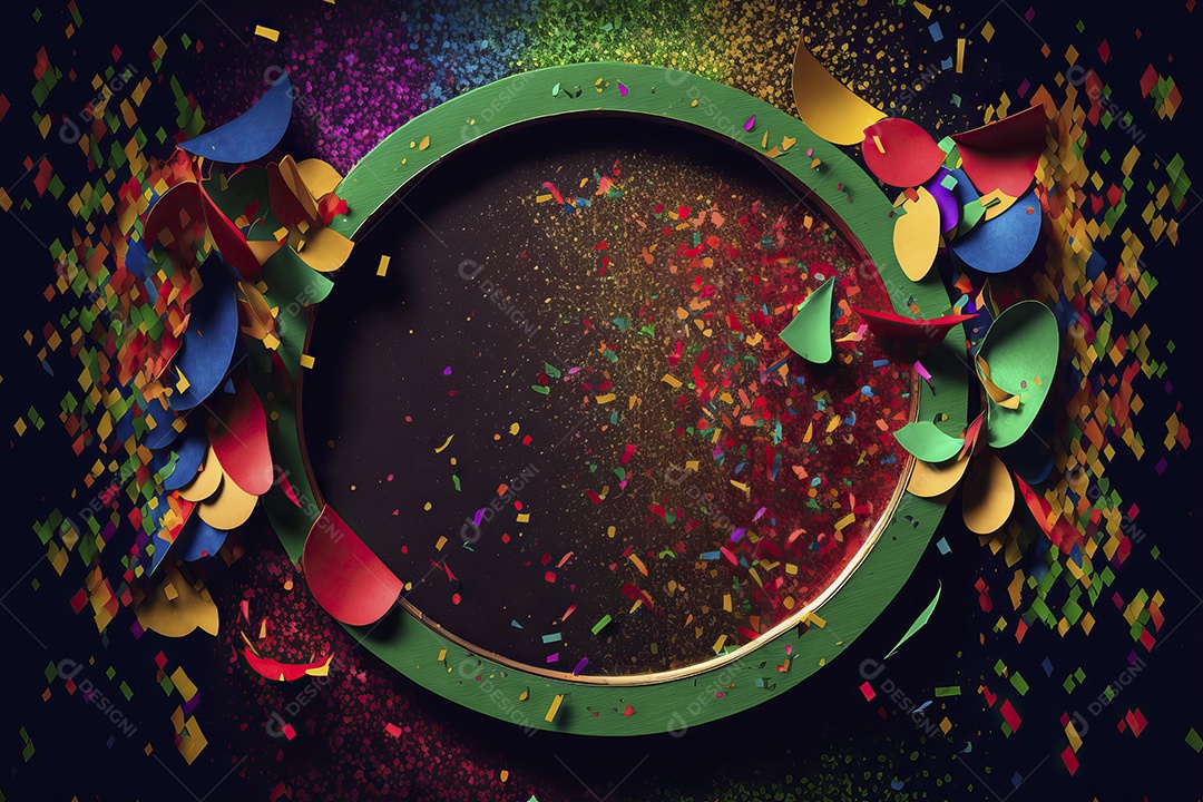 Banner de celebração para festa de carnaval, festa junina, festa de Parintins. Modelo de convite e cartaz.