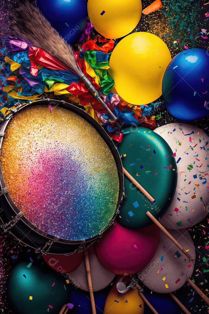 Banner de celebração para festa de carnaval, festa junina, festa de Parintins. Modelo de convite e cartaz.