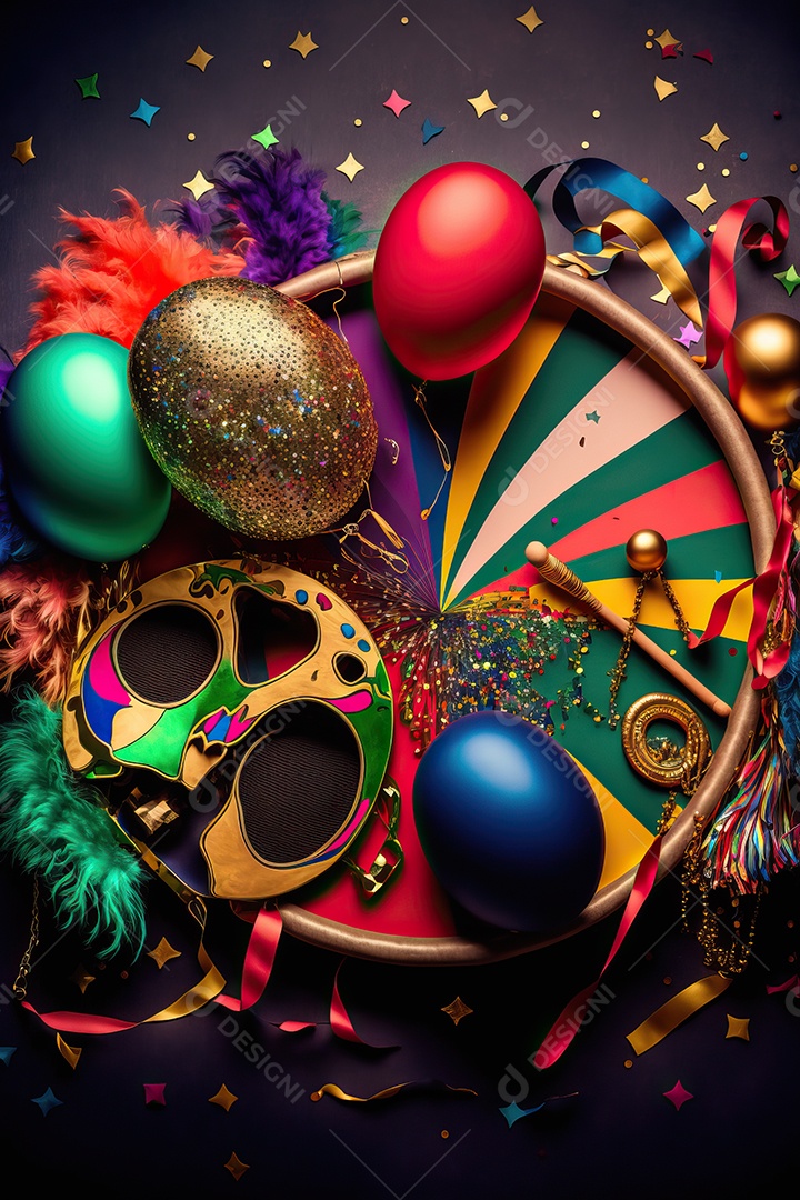 Banner de celebração para festa de carnaval, festa junina, festa de Parintins. Modelo de convite e cartaz.