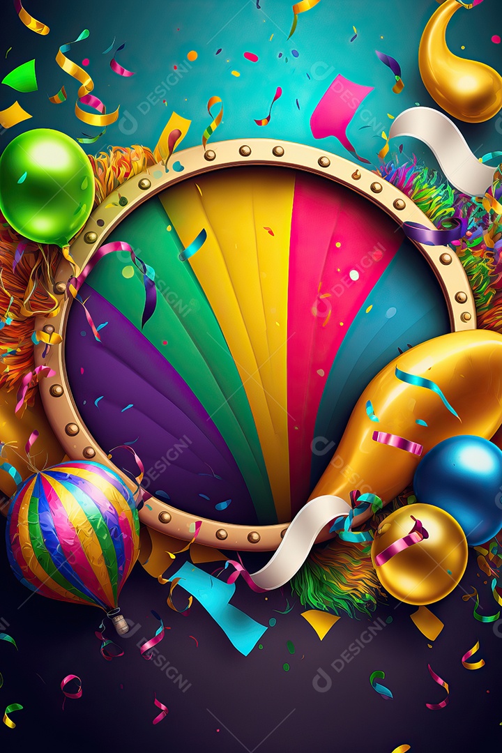 Banner de celebração para festa de carnaval, festa junina, festa de Parintins. Modelo de convite e cartaz.