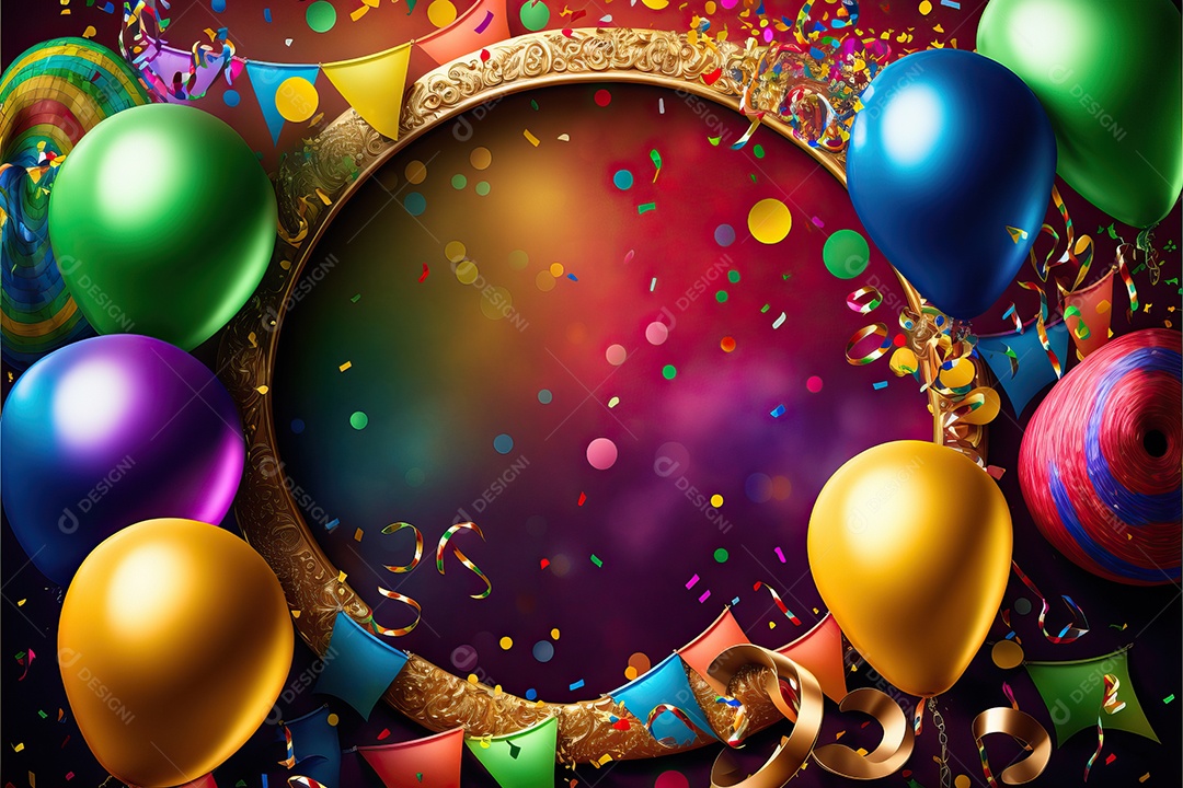 Banner de celebração para festa de carnaval, festa junina, festa de Parintins. Modelo de convite e cartaz.