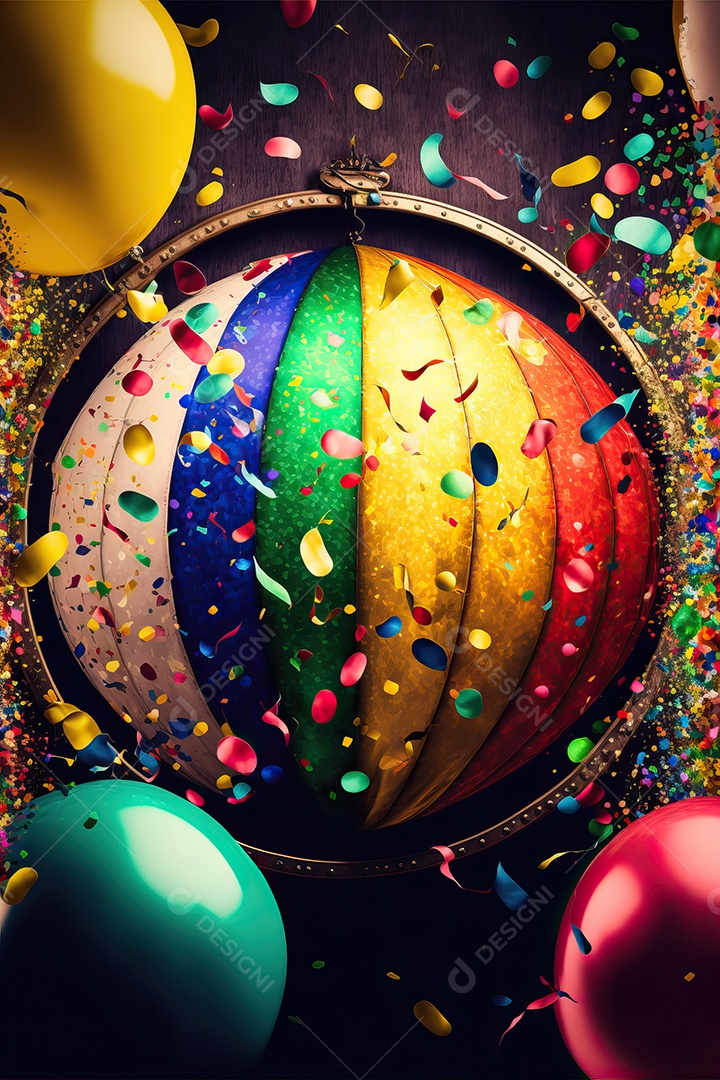 Banner de celebração para festa de carnaval, festa junina, festa de Parintins. Modelo de convite e cartaz.