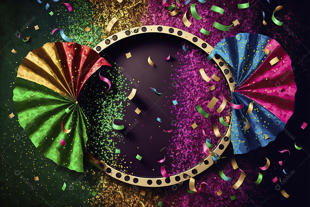 Banner de celebração para festa de carnaval, festa junina, festa de Parintins. Modelo de convite e cartaz.