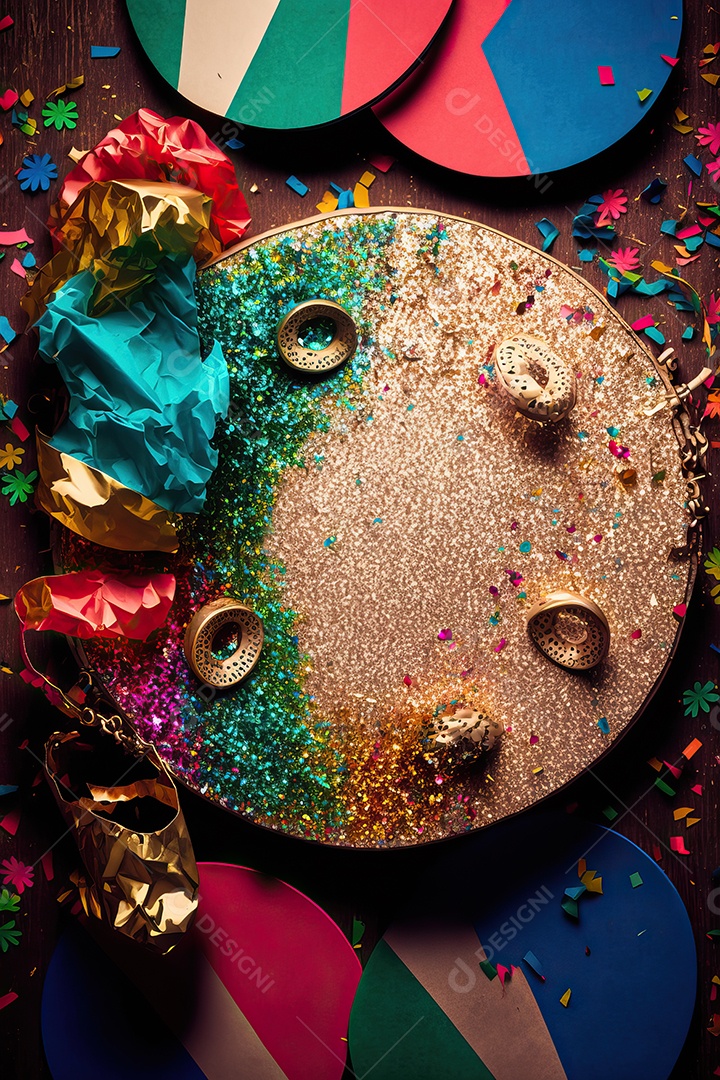 Banner de celebração para festa de carnaval, festa junina, festa de Parintins. Modelo de convite e cartaz.