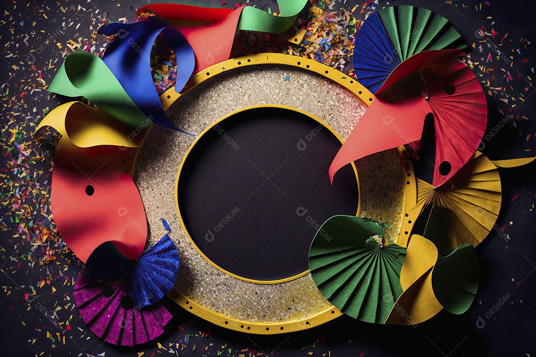 Banner de celebração para festa de carnaval, festa junina, festa de Parintins. Modelo de convite e cartaz.