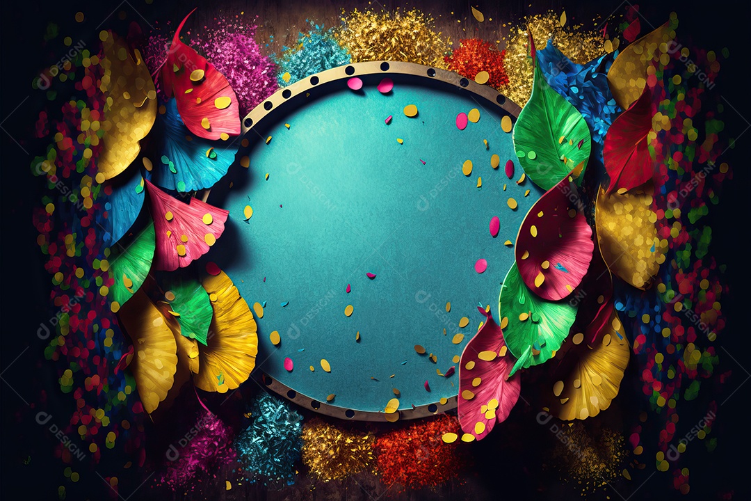 Banner de celebração para festa de carnaval, festa junina, festa de Parintins. Modelo de convite e cartaz.