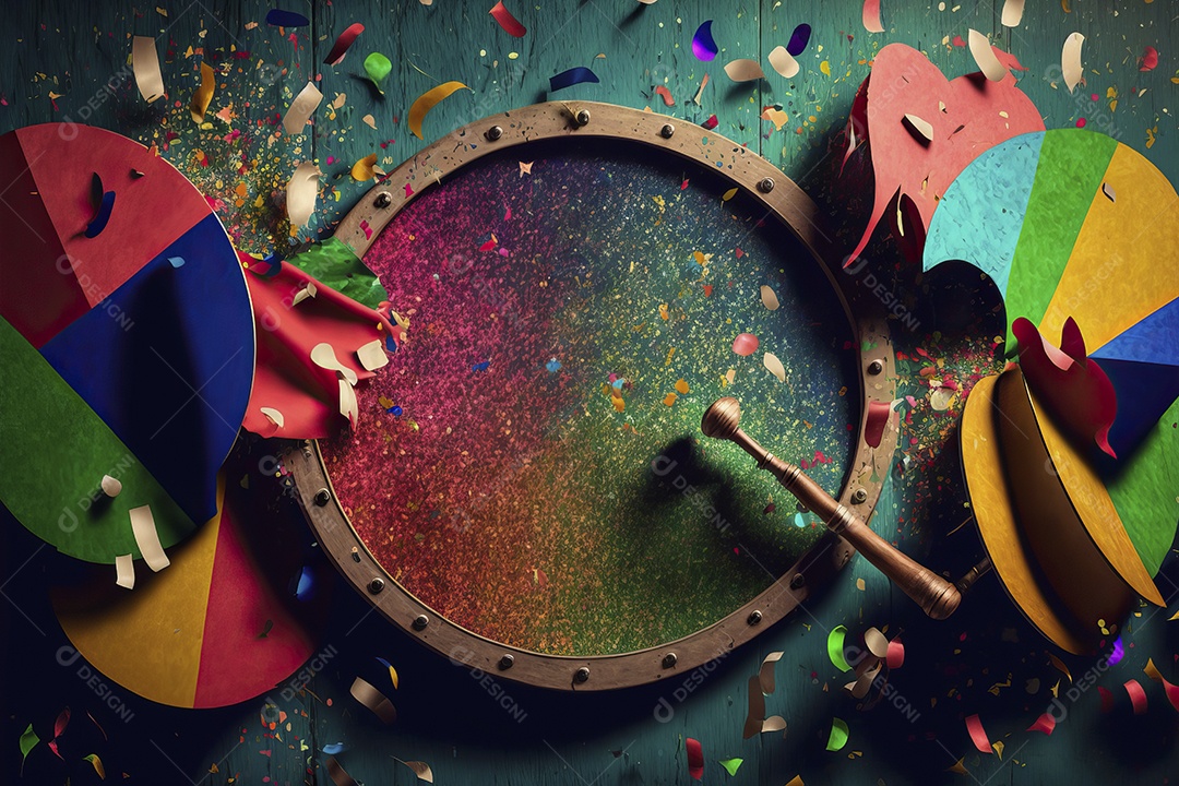 Banner de celebração para festa de carnaval, festa junina, festa de Parintins. Modelo de convite e cartaz.