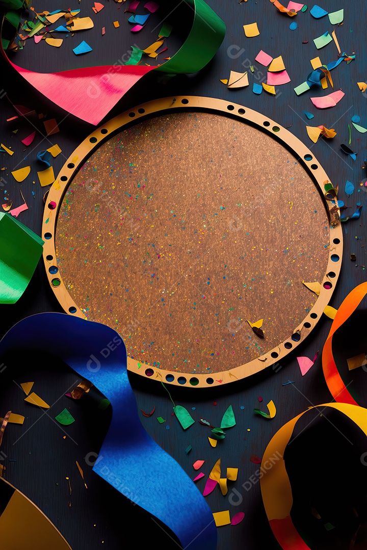 Banner de celebração para festa de carnaval, festa junina, festa de Parintins. Modelo de convite e cartaz.