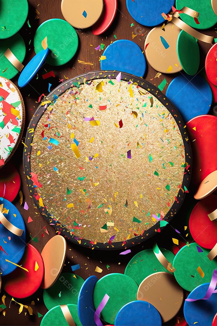 Banner de celebração para festa de carnaval, festa junina, festa de Parintins. Modelo de convite e cartaz.