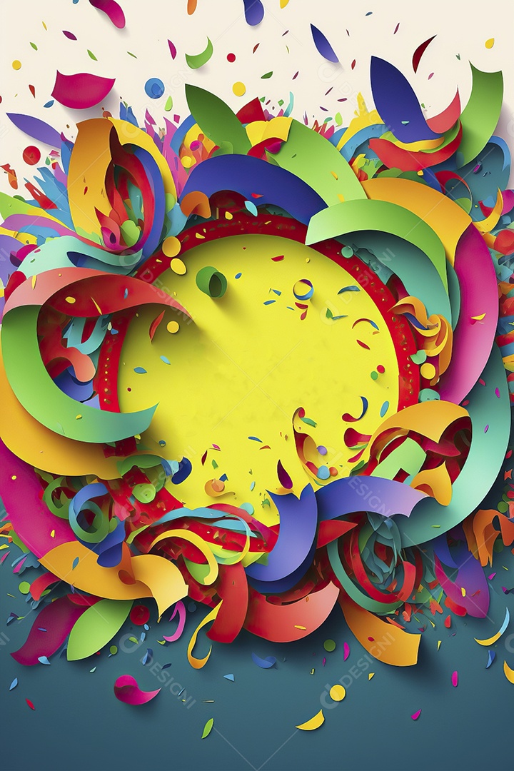 Banner de celebração para festa de carnaval, festa junina, festa de Parintins. Modelo de convite e cartaz.