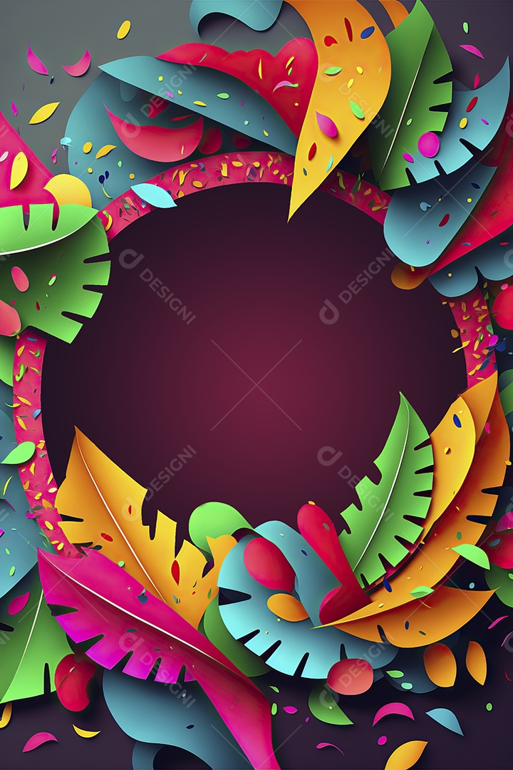 Banner de celebração para festa de carnaval, festa junina, festa de Parintins. Modelo de convite e cartaz.