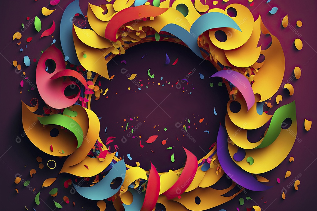 Banner de celebração para festa de carnaval, festa junina, festa de Parintins. Modelo de convite e cartaz.