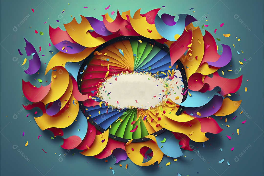 Banner de celebração para festa de carnaval, festa junina, festa de Parintins. Modelo de convite e cartaz.