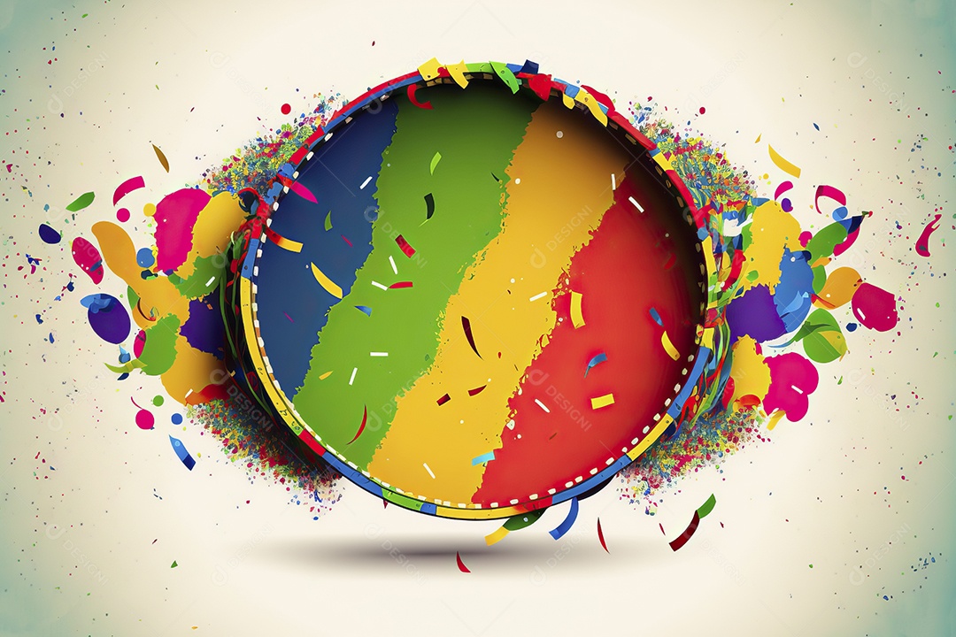 Banner de celebração para festa de carnaval, festa junina, festa de Parintins. Modelo de convite e cartaz.