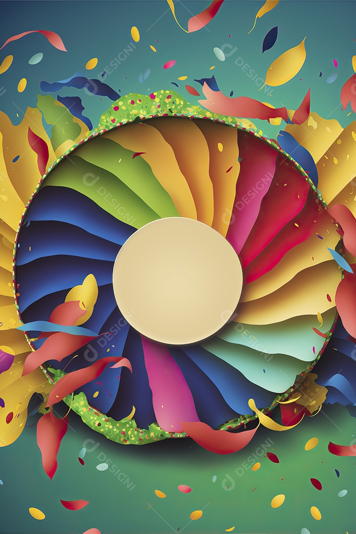 Banner de celebração para festa de carnaval, festa junina, festa de Parintins. Modelo de convite e cartaz.