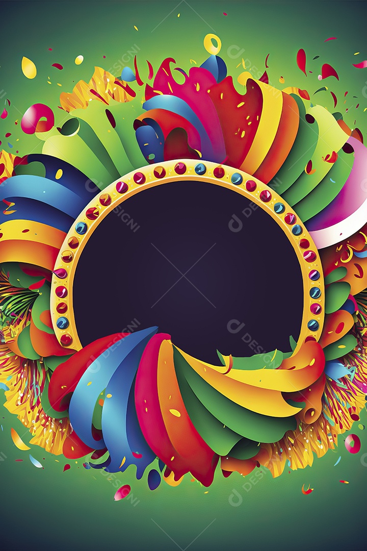 Banner de celebração para festa de carnaval, festa junina, festa de Parintins. Modelo de convite e cartaz.