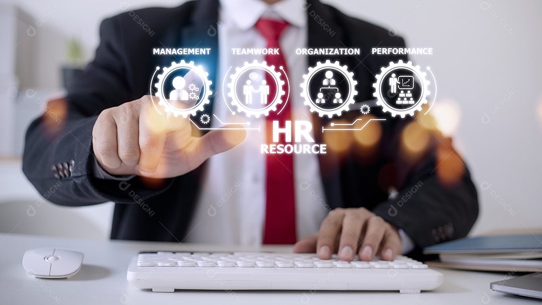 Recursos humanos Gestão de RH Recrutamento Emprego Headhunting Conceito .