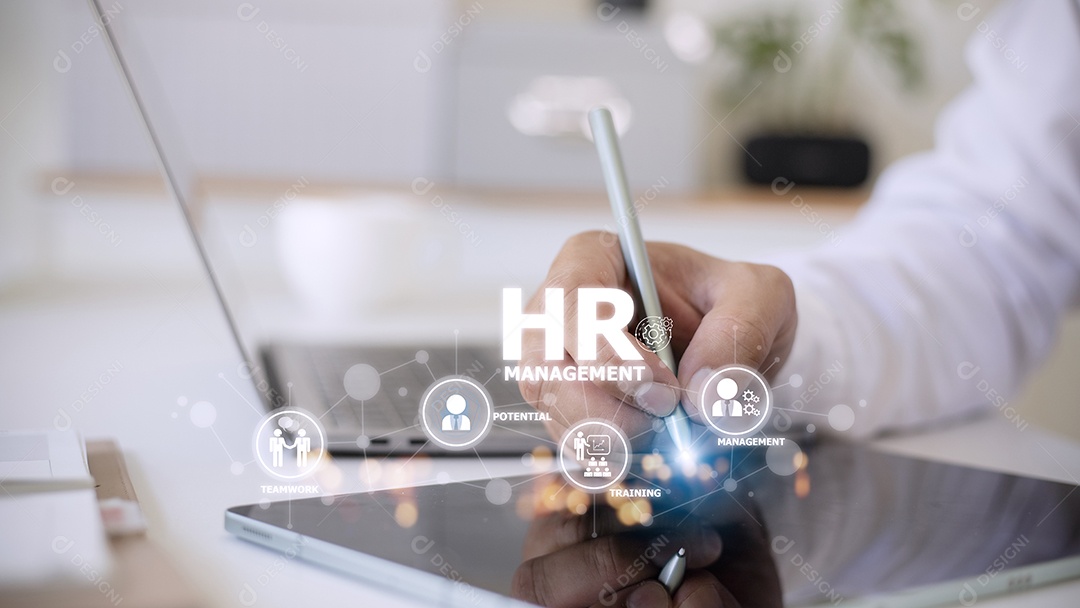 Recursos humanos Gestão de RH Recrutamento Emprego Headhunting Conceito.