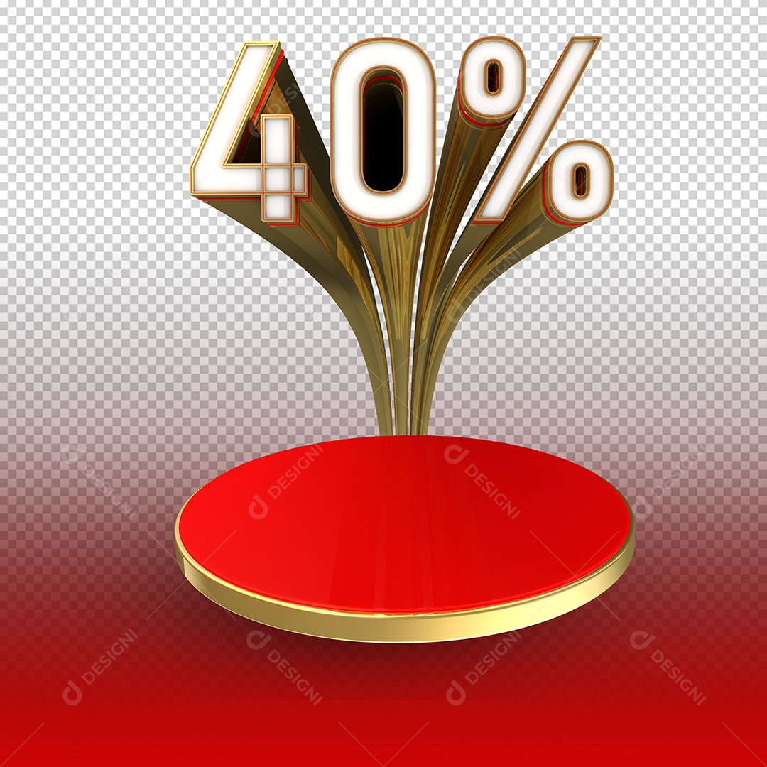 Elemento 3D Para Composição Podium 40% de Desconto PSD