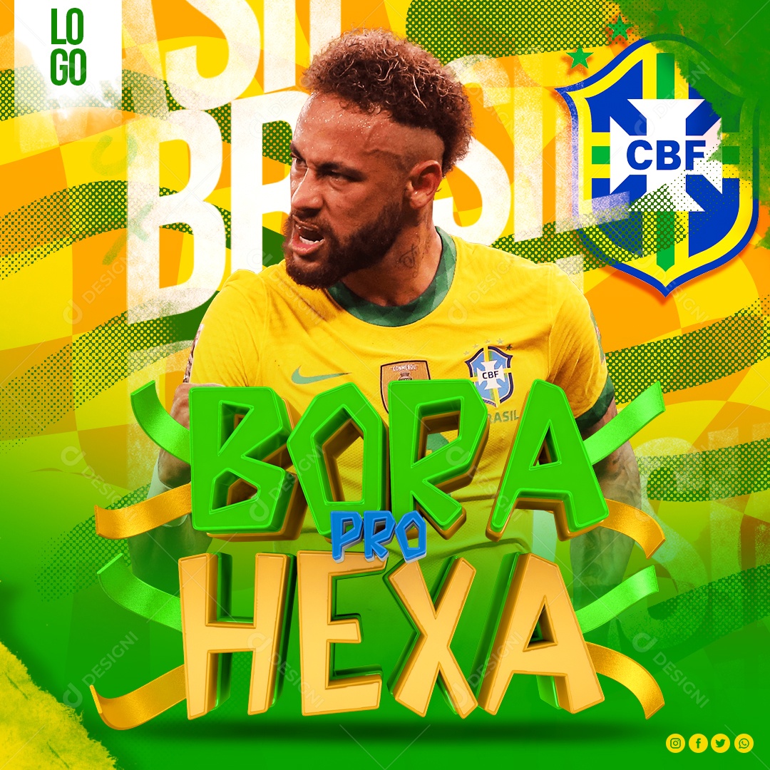 Social Media Flyer Futebol Copa do Mundo PSD Editável