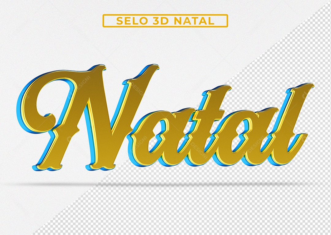 Texto 3D Natal Para Composição PSD