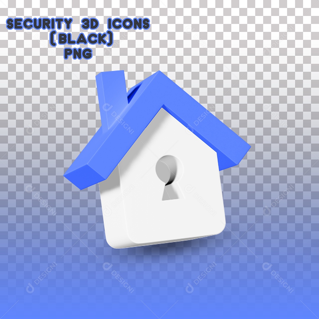Elemento 3D de Segurança Para Composição PSD