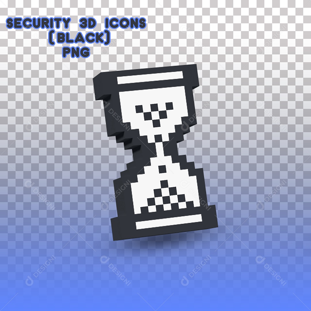 Elemento 3D Para Composição Ampulheta PSD