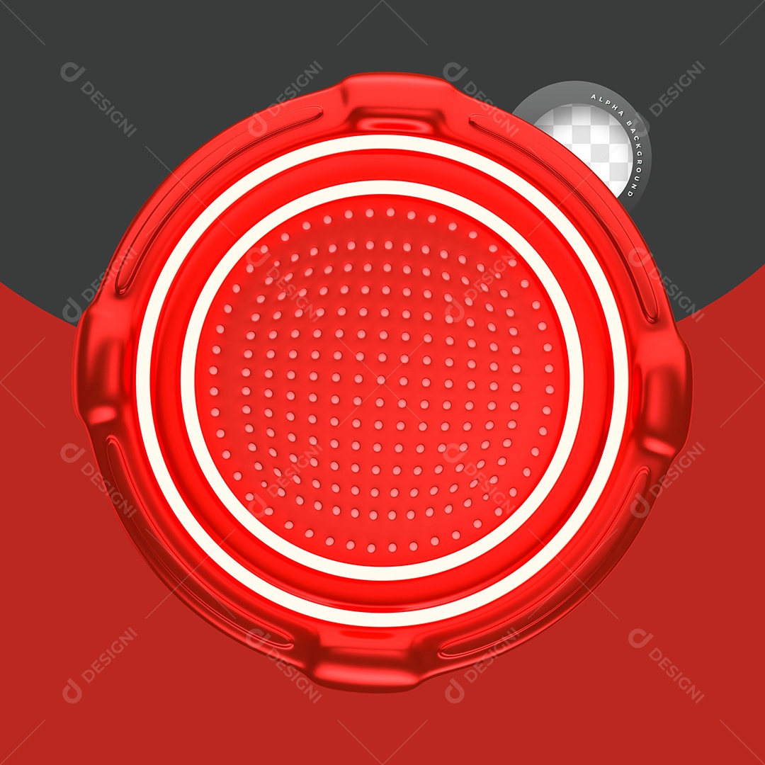 Painel Vermelho Com Luz Neon Elemento 3D para Composição PSD