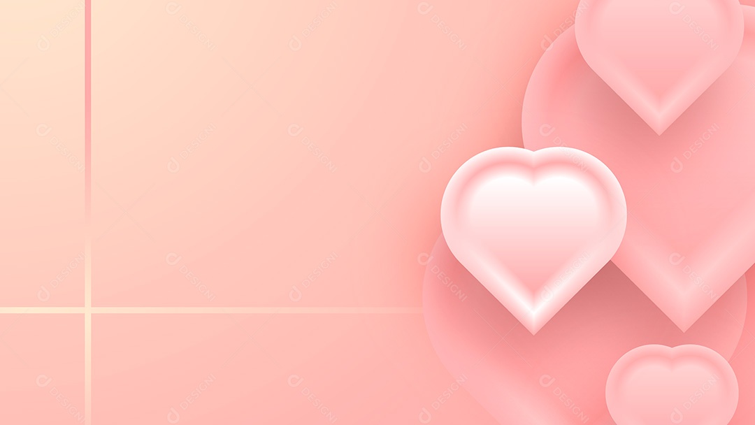 Background Corações EPS