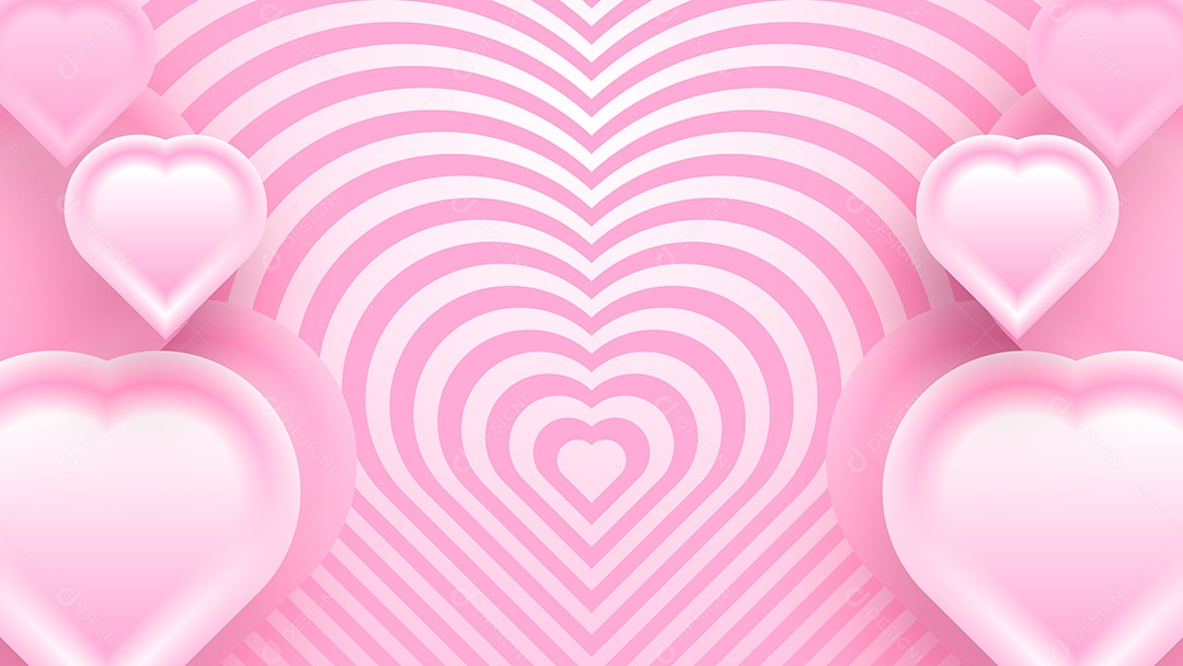 Background Corações EPS