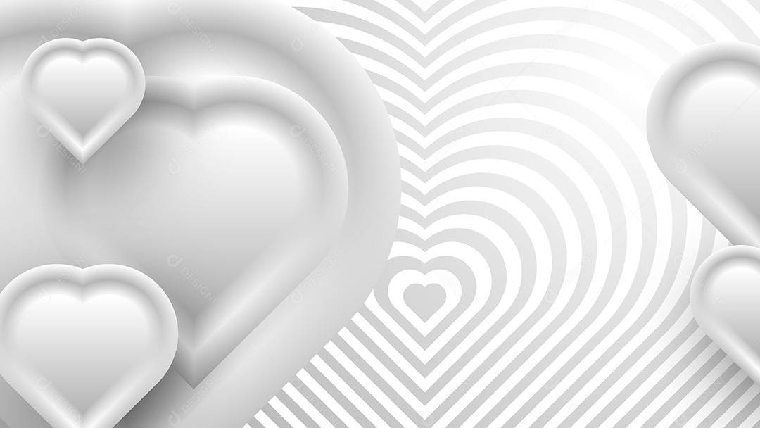 Background Corações EPS