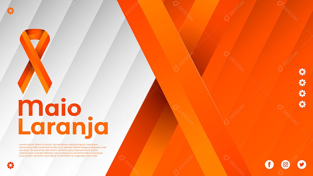 Post Maio Laranja Combate Ao Abuso e à Exploração Sexual de Crianças e Adolescentes EPS Social Media