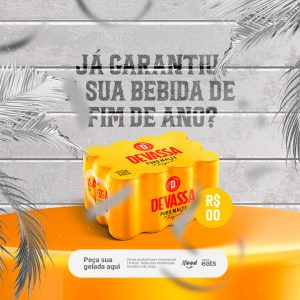 Já Garantiu sua Bebida de Fim de Ano Distribuidora Social Media PSD Editável