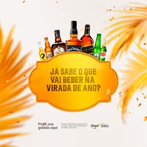 Já Sabe o Que Vai Beber na Virada de Ano Distribuidora Social Media PSD Editável