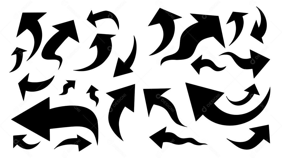 Elementos Vetoriais Setas EPS Editável