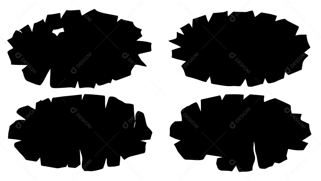 Elementos Vetoriais Balão de Texto EPS Editável