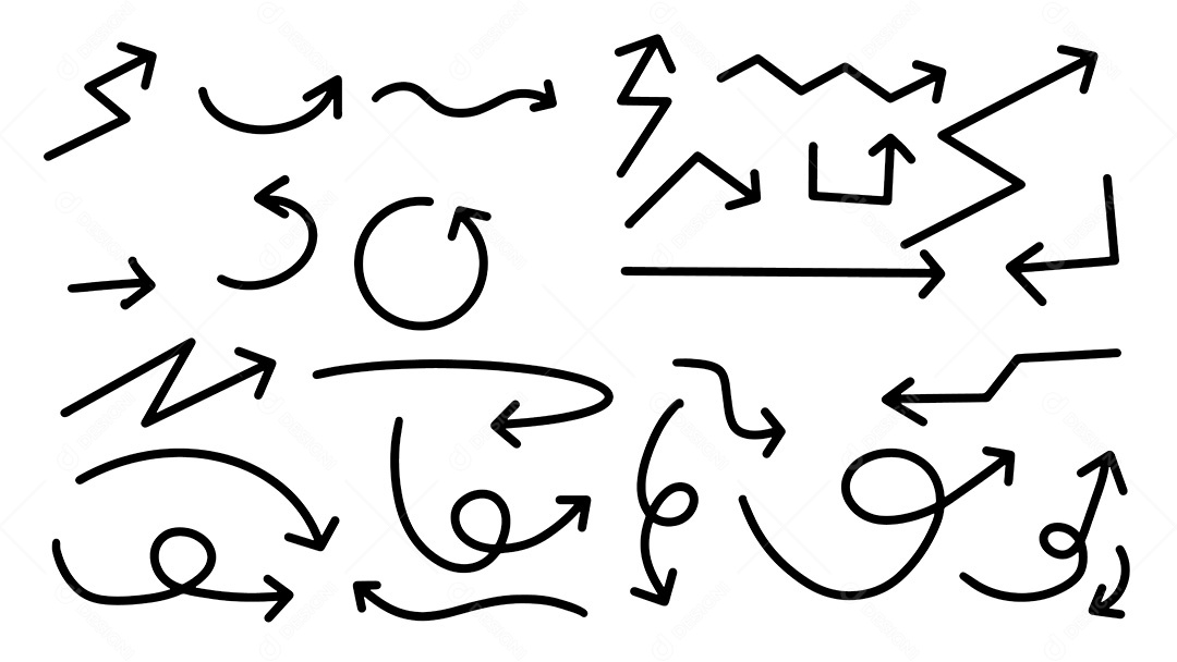 Elementos Vetoriais Setas EPS Editável