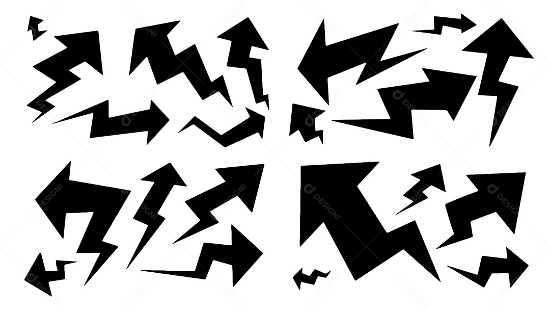 Elementos Vetoriais Setas EPS