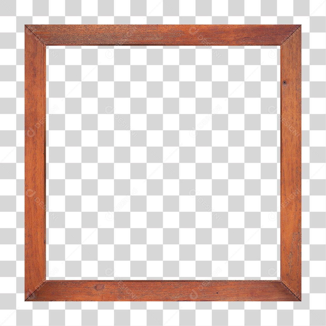 Quadro de Madeira PNG Transparente