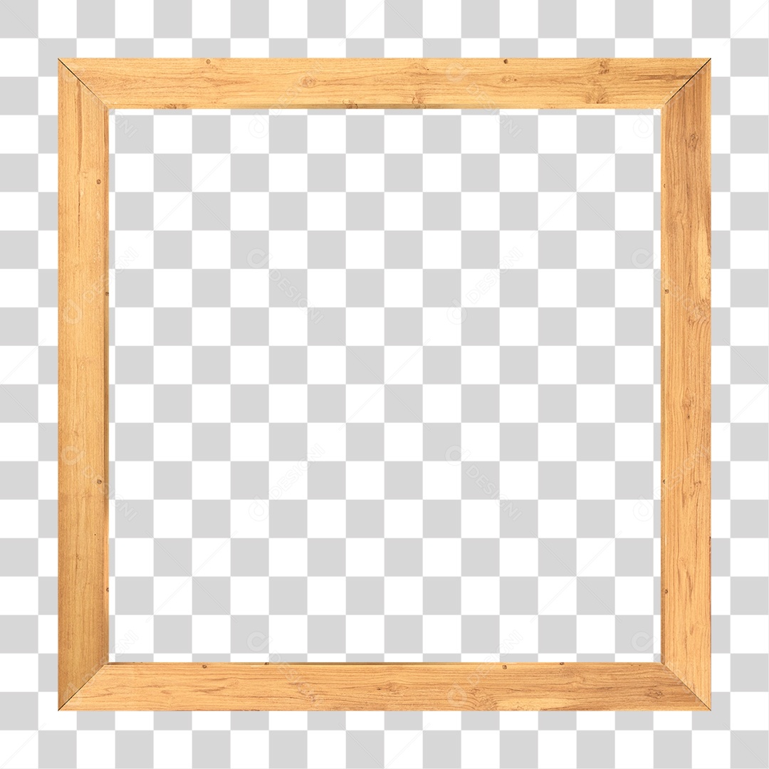 Quadro de Madeira PNG Transparente