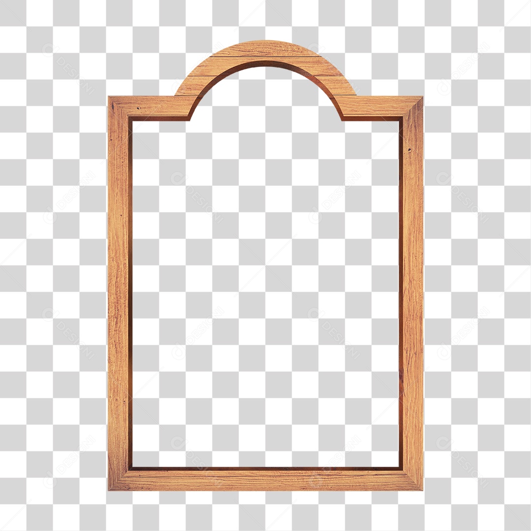 Quadro de Madeira PNG Transparente