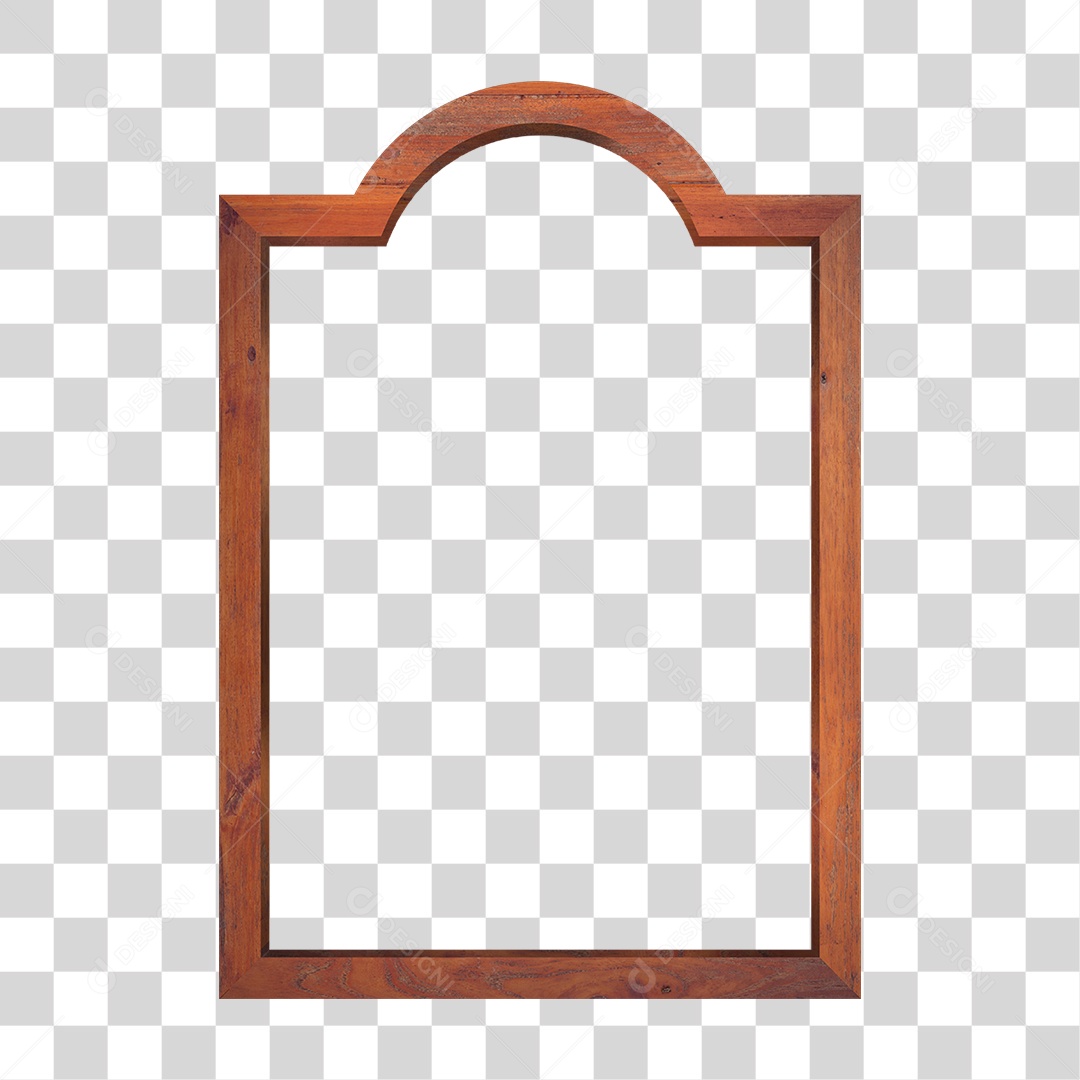 Quadro de Madeira PNG Transparente