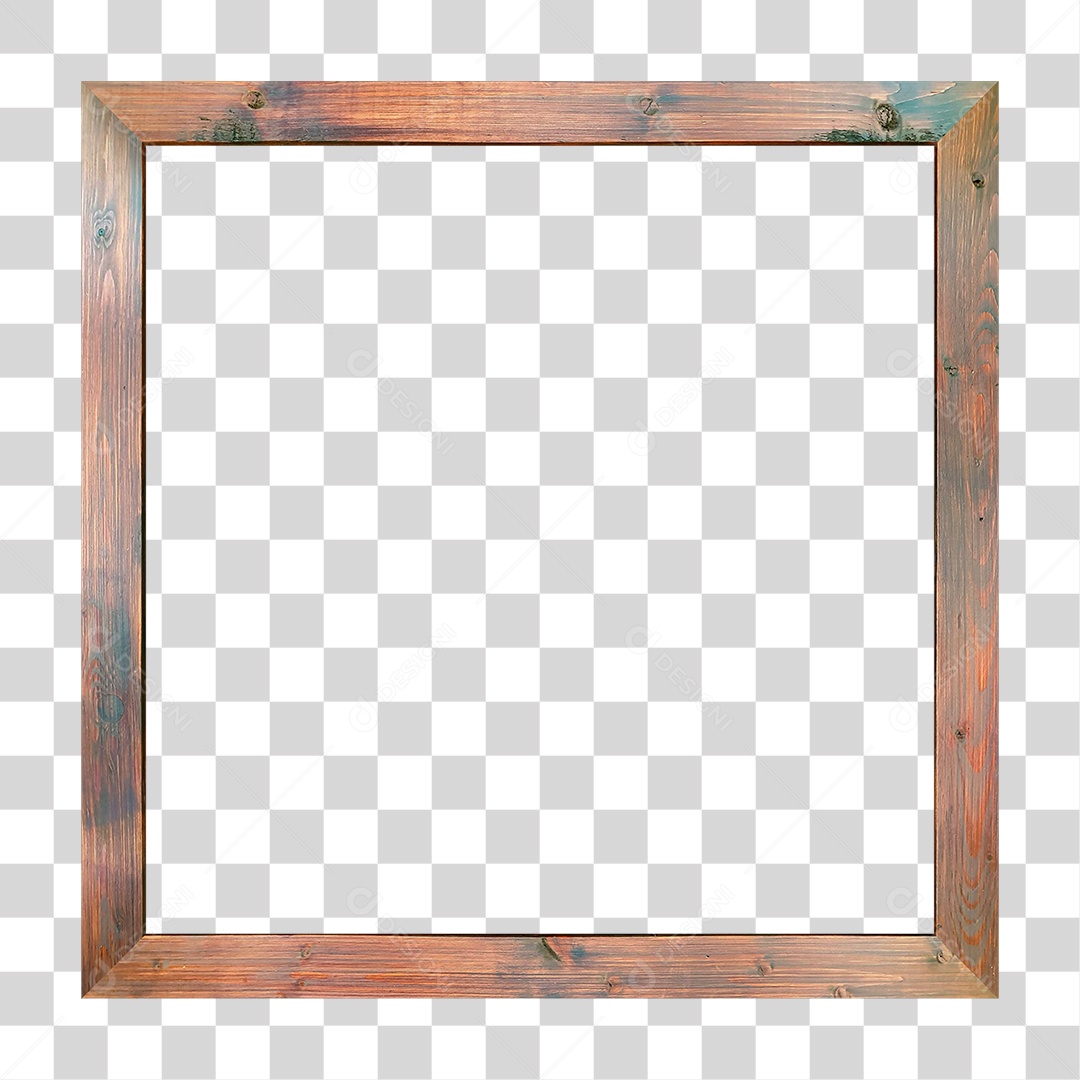 Quadro de Madeira PNG Transparente
