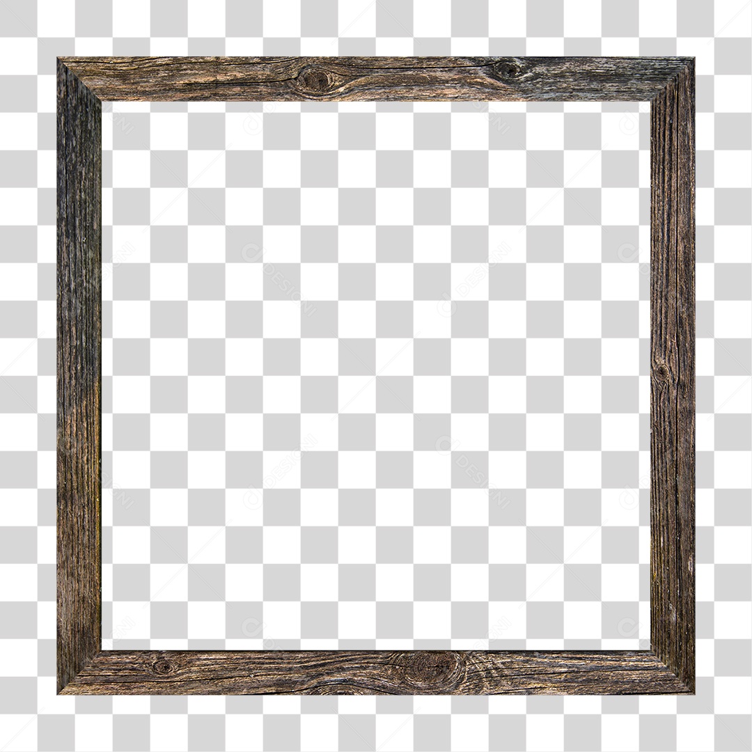 Quadro de Madeira PNG Transparente
