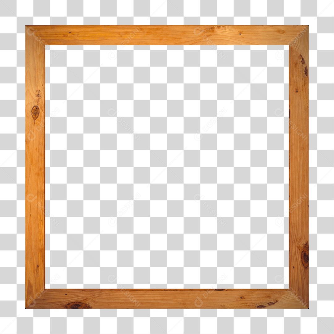 Quadro de Madeira PNG Transparente