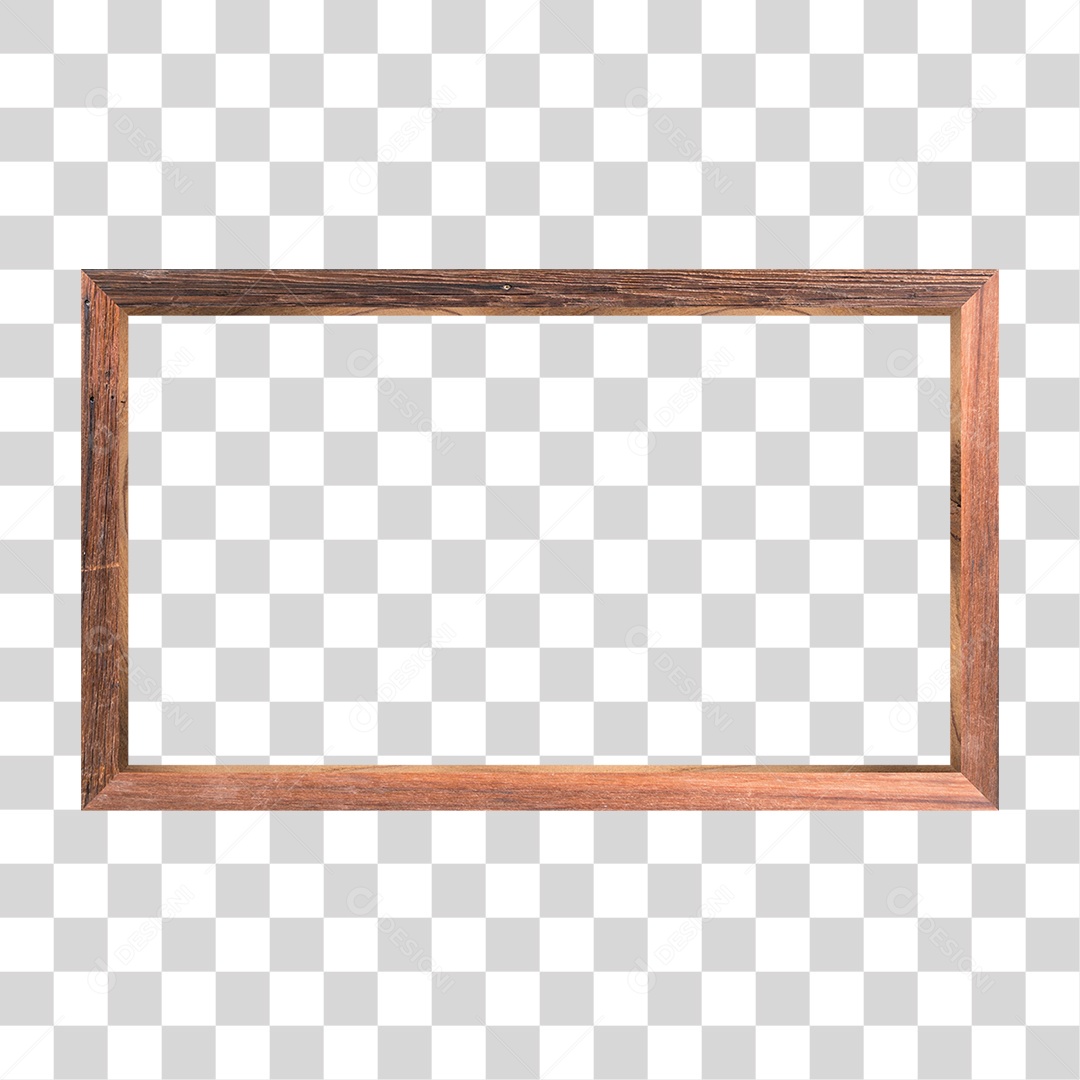 Quadro de Madeira PNG Transparente