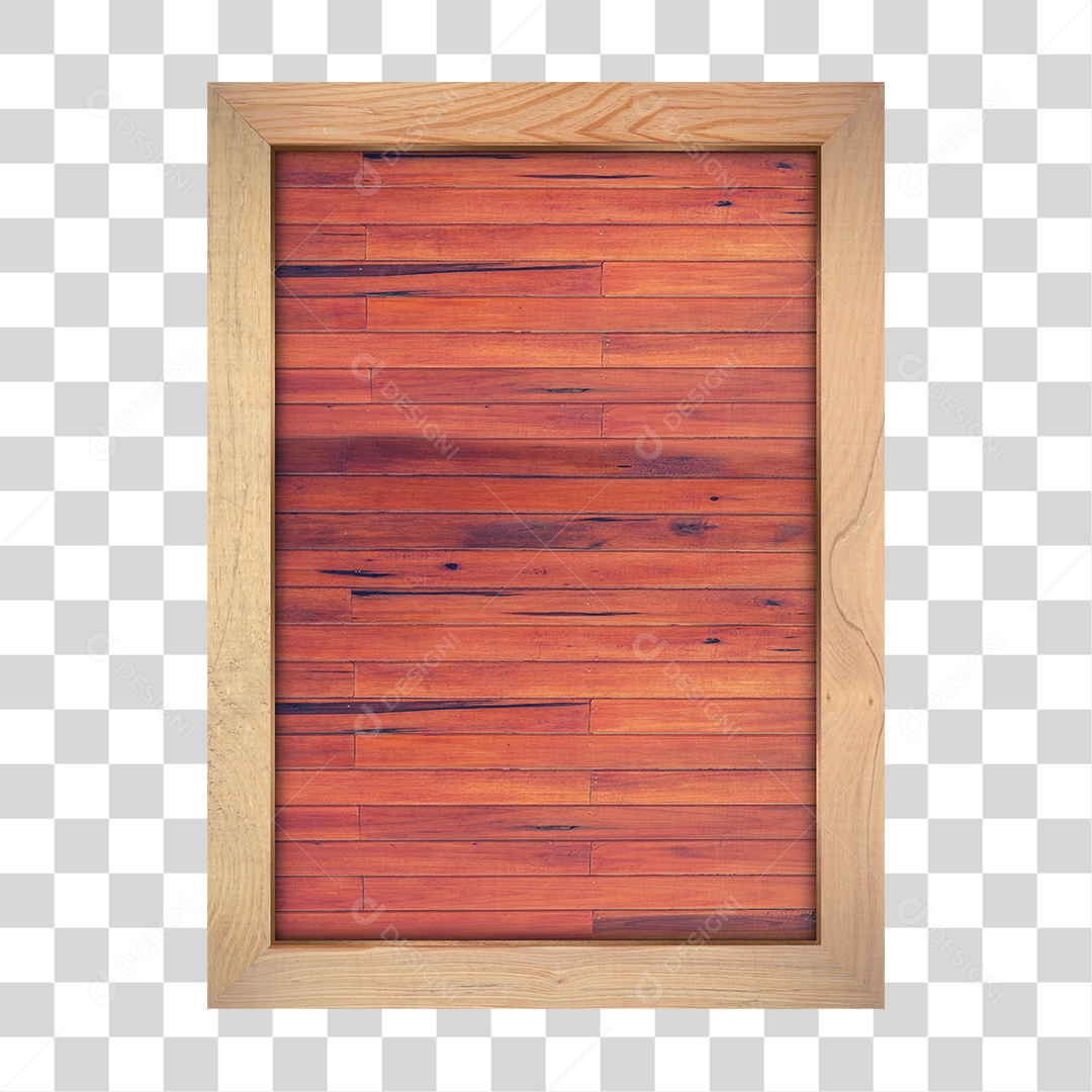 Quadro de Madeira PNG Transparente
